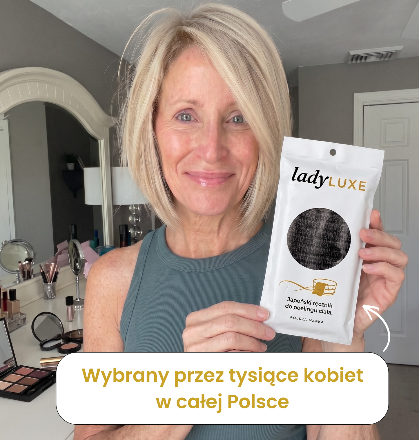 Japoński ręcznik do peelingu całego ciała Ladyluxe